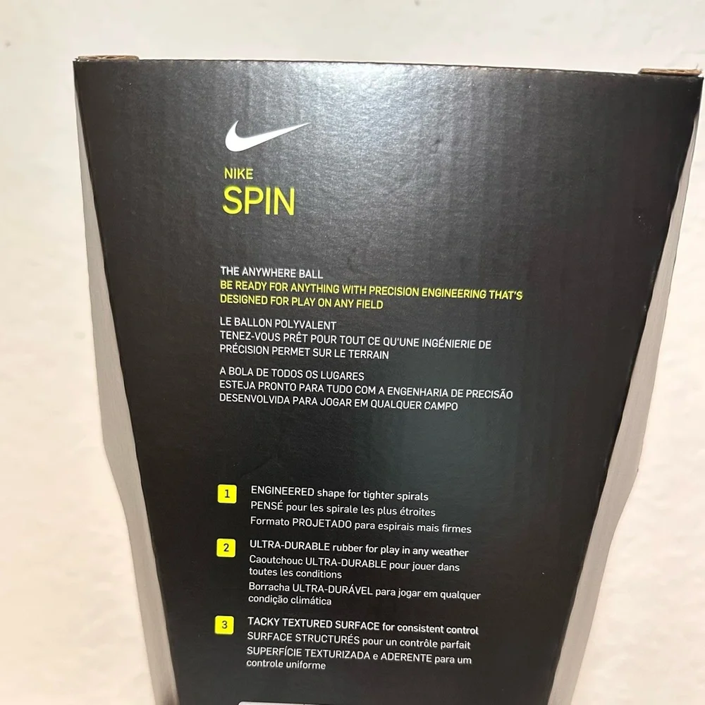 Nike Spin Football Youth Kids Junior High Orange/Black - Picture 9 of 10